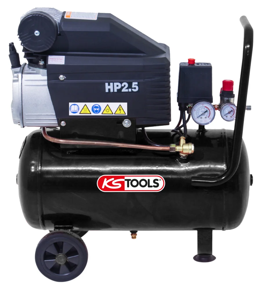 Compresseur sur cuve - 8 bar - 2,5 CV - 220 V Monophasé image