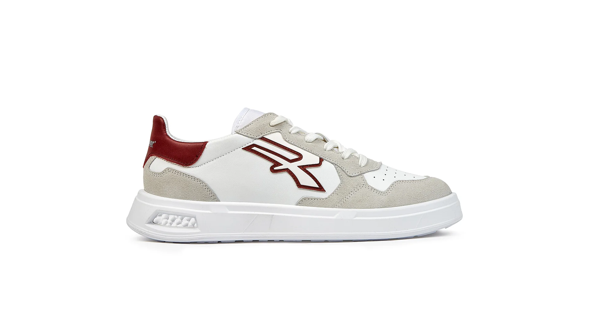 Baskets de travail non coqués basses VENOM OB SR - Blanc/Rouge/Beige image