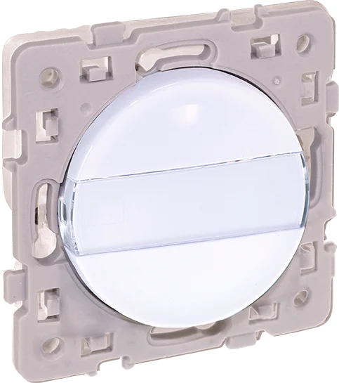Bouton poussoir à fermeture avec porte-étiquette 10A - SQUARE RENO image