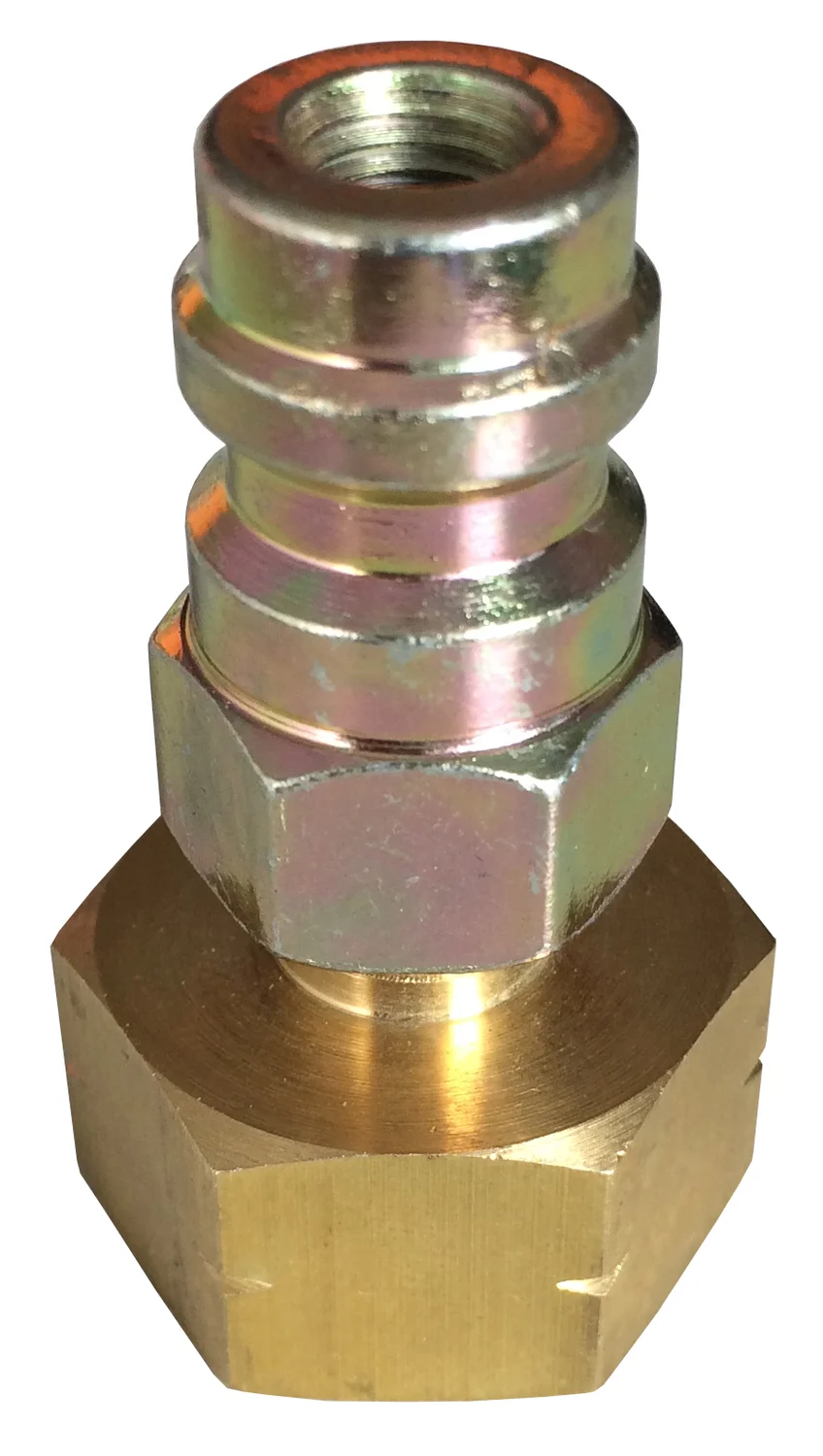 Raccord 1/4'' pour bouteille de gaz climatisation+ joint + HP - Gaz R134 image