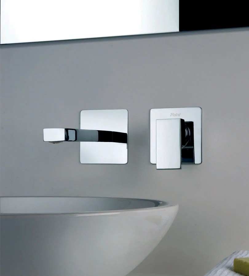 Mitigeur lavabo mural encastré 2 trous DAX bec 250mm image