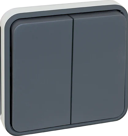 Double bouton poussoir composable 10A - IP55 - OXXO image