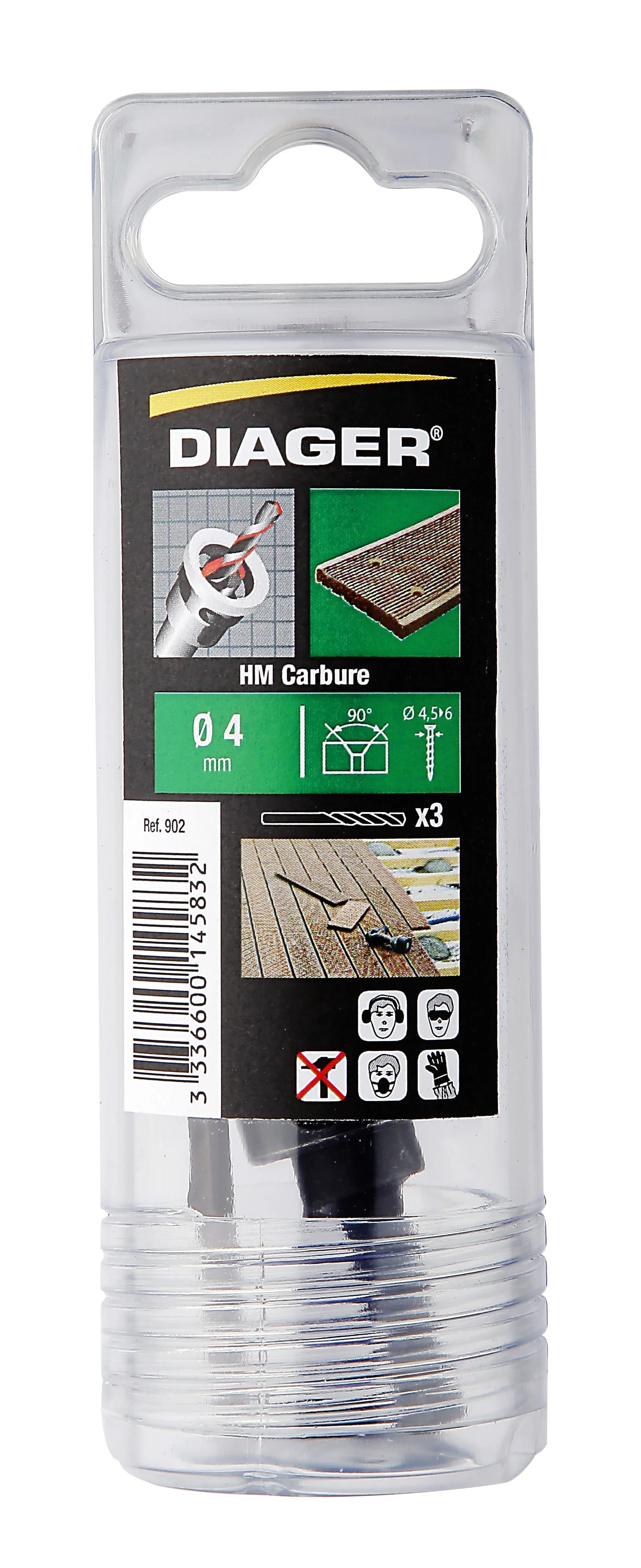 Kit complet terrasse forets, fraisoir et clé hexa double - 902 image