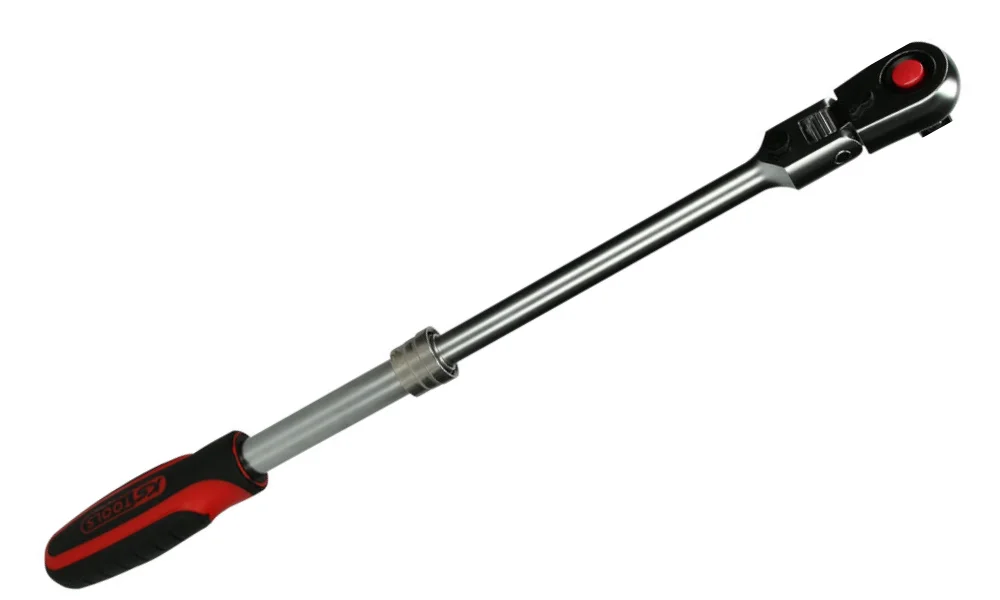 Cliquet télescopique réversible 1/2'' à tête articulée, 72 dents image