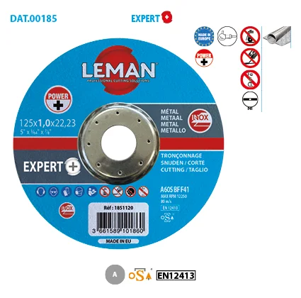 Boite de 25 disques à tronçonner plat fin Inox industrie Expert + image