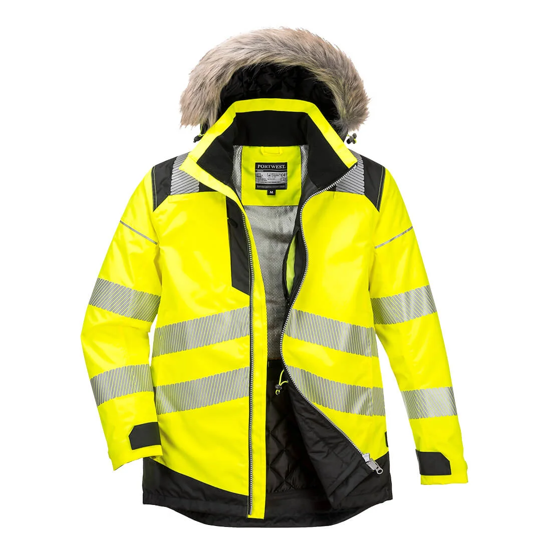 Parka d'hiver haute visibilité PW3 Jaune/Noir image