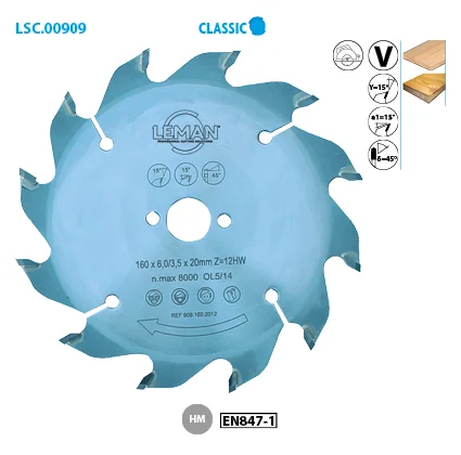 Lame de scie circulaire rainurage grain d'orge Classic image