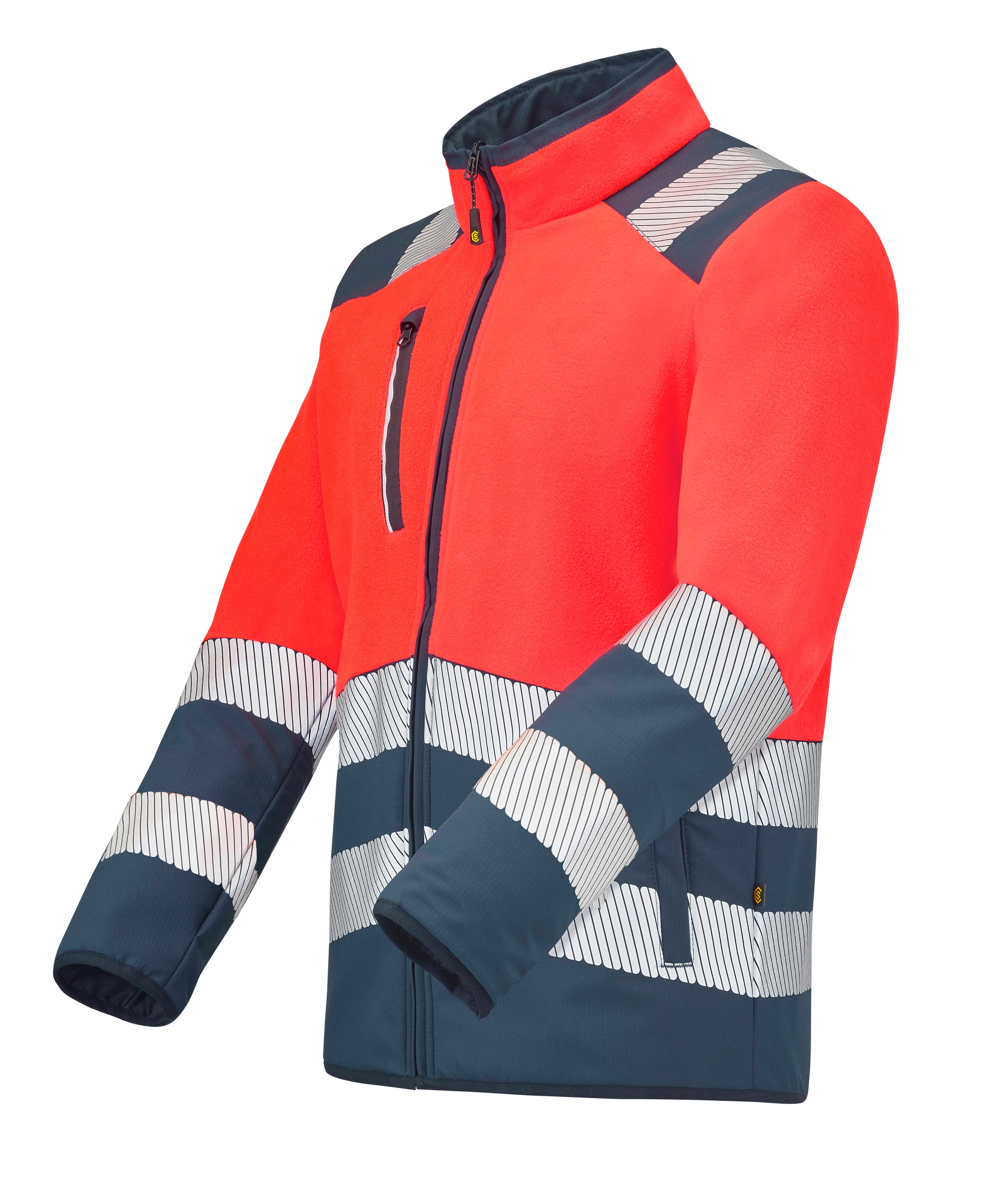 VESTE POLAIRE HV VENY ROUGE FLUO/NAVY image