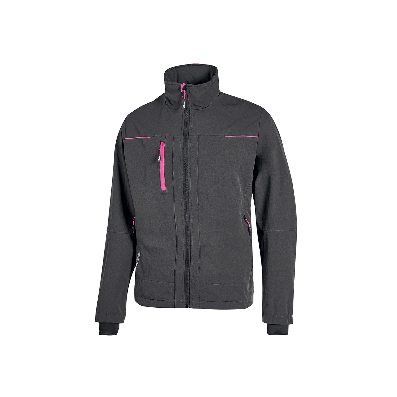 Veste de travail en tissu PLUTON Femme - Gris/Fuchsia image