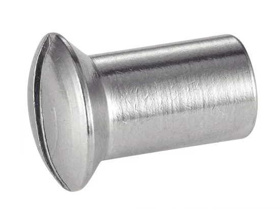 Ecrou relieur fraisé bombé fendu  - Inox A2 image