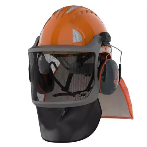 Casque de travail forestier avec couvre-gorge et cape solaire EVOGuard M3 image