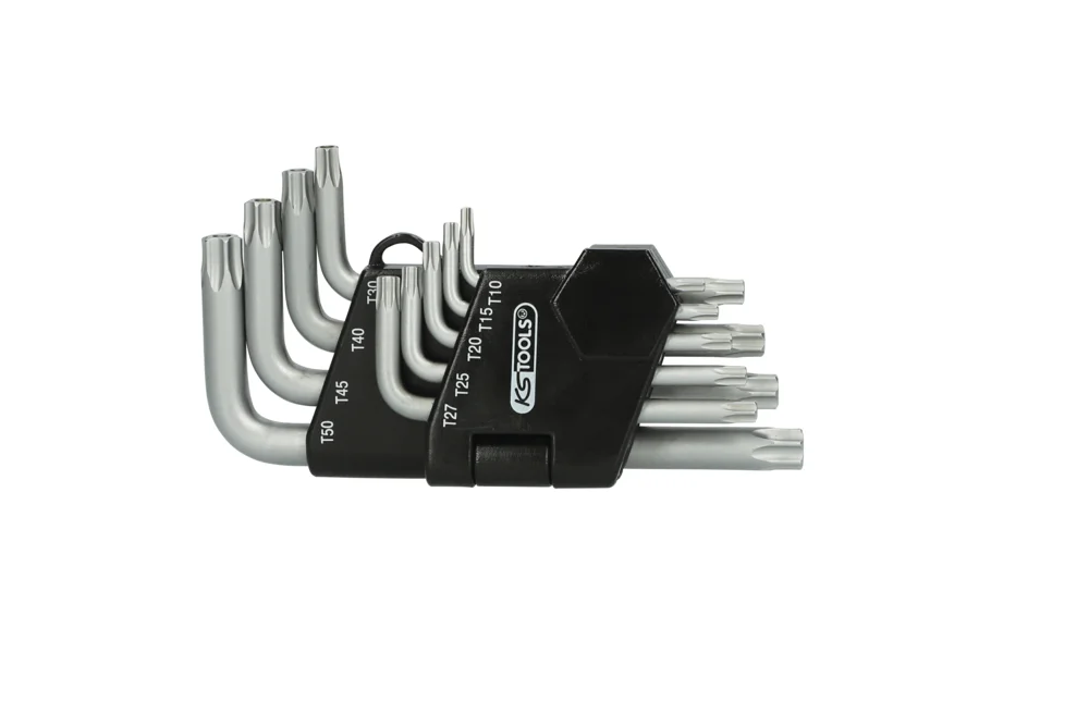 Jeu de 9 clés mâles TORX® percé courtes image