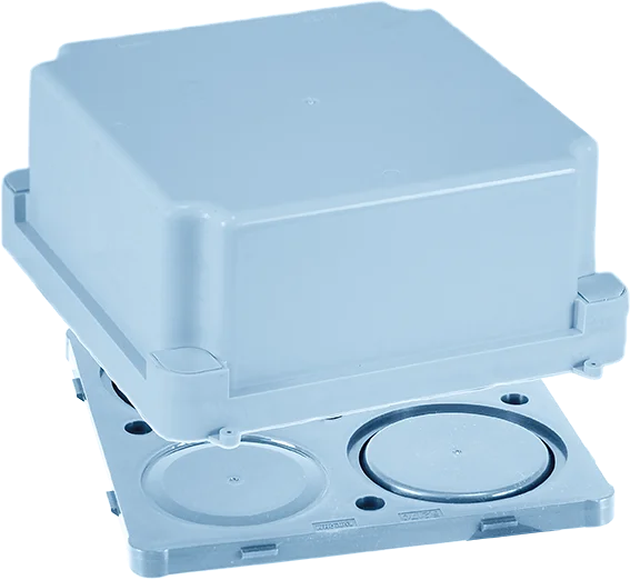 Boite de dérivation complète avec couvercle affleurant - 150x150x70mm image