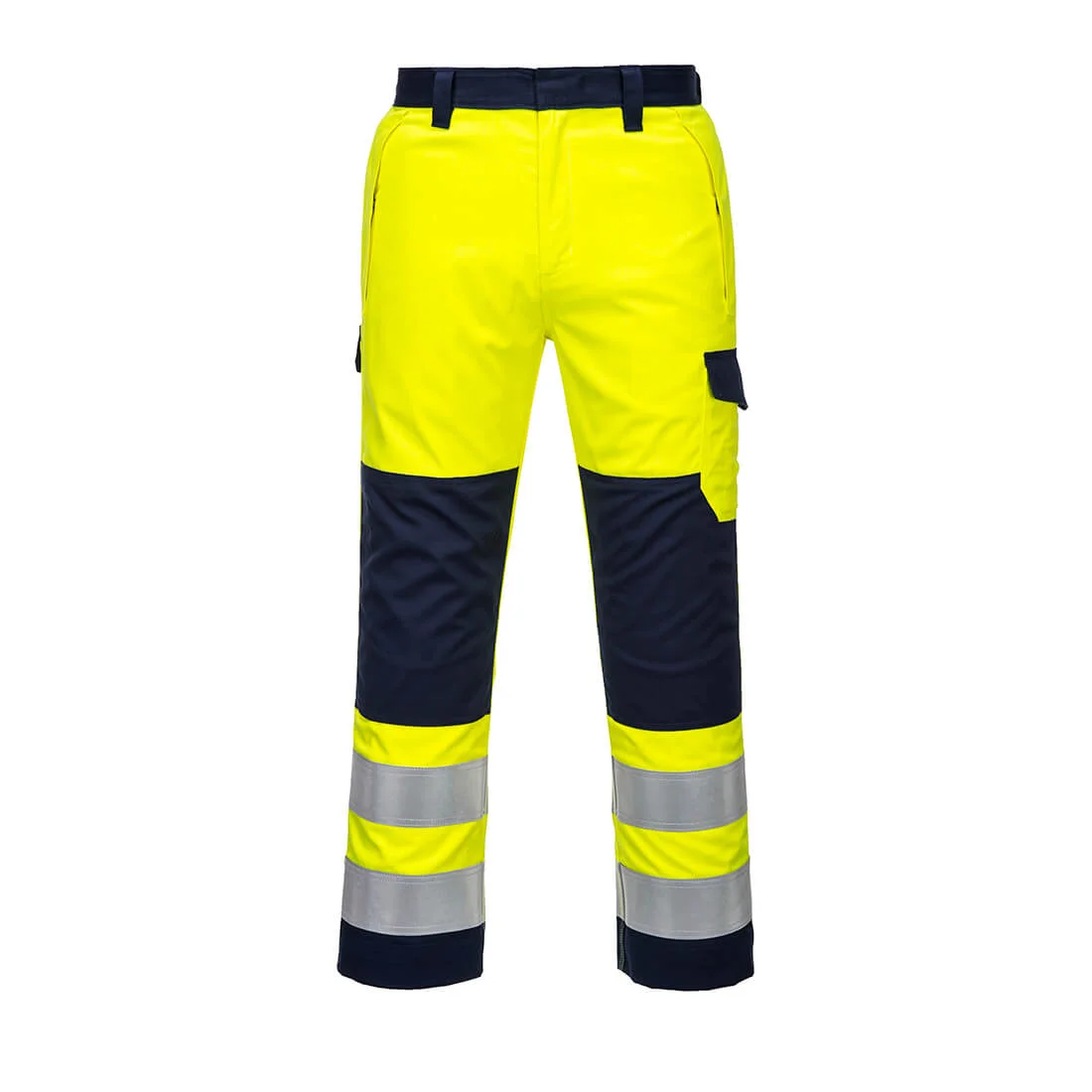 Pantalon Modaflame Haute-Visibilité Jaune/Marine image