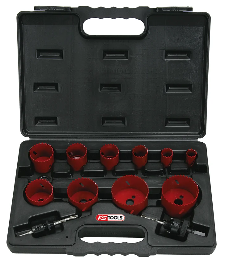 Coffret de 10 scies cloches, Ø19 à 67 mm image