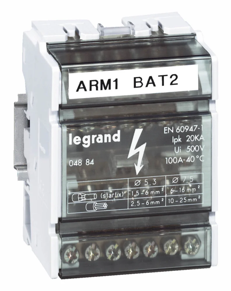 Répartiteur modulaire monobloc - Tétra - 4M - 100A image