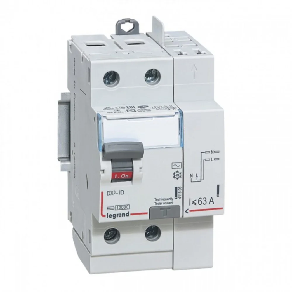 Interrupteur différentiel vis/auto - 2P-type A 30mA-63A 3modules image