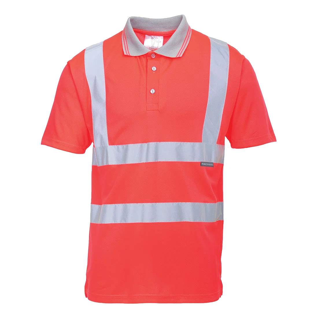 Polo Hi-Vis manches courtes  Rouge image