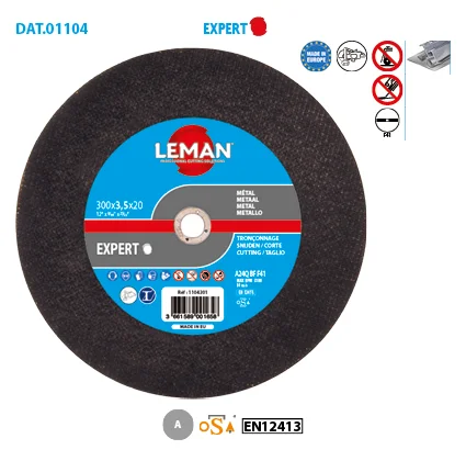 Boite de 10 disques à tronçonner plat métal rails Expert image