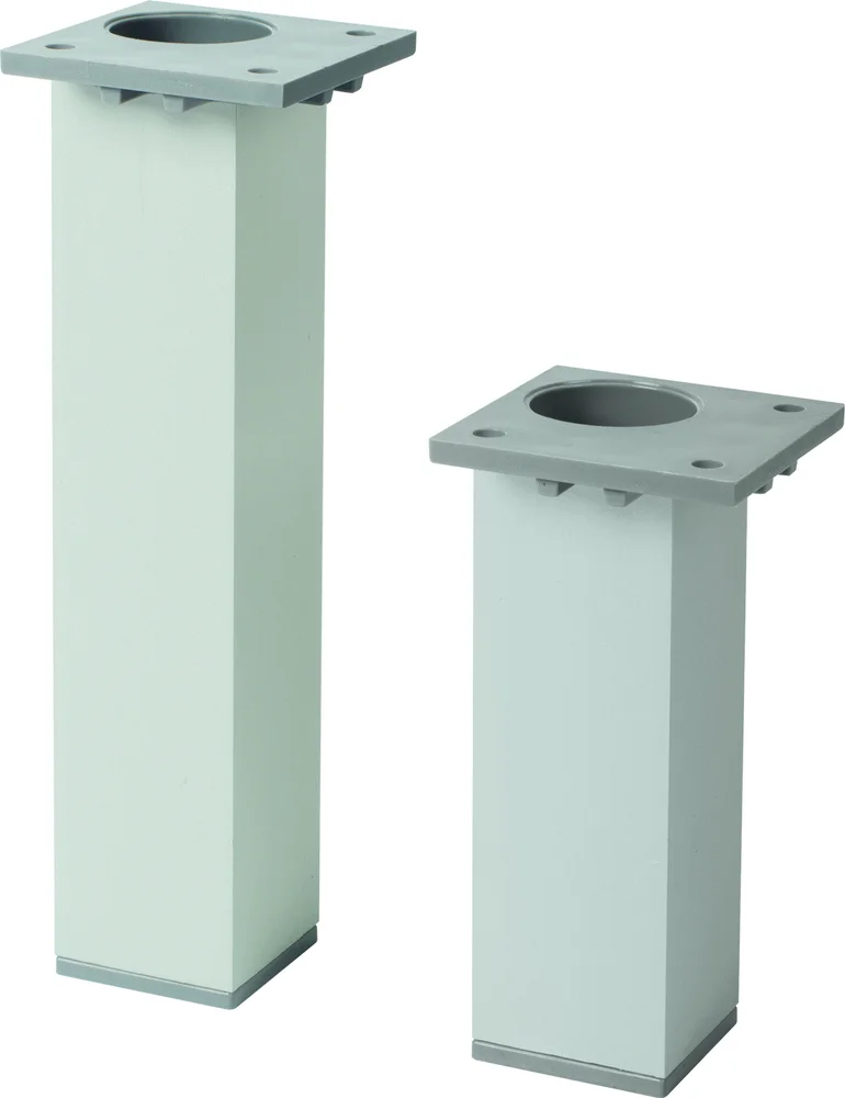 Pieds aluminium chrome pour meubles Ancoflash - La paire image