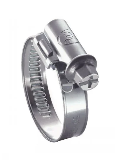 Collier de serrage - Tête déportée bande non perforée - Type TEC - Acier zingué image