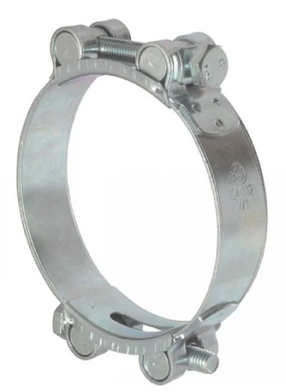 Collier tourillons double serrage - Acier zingué image