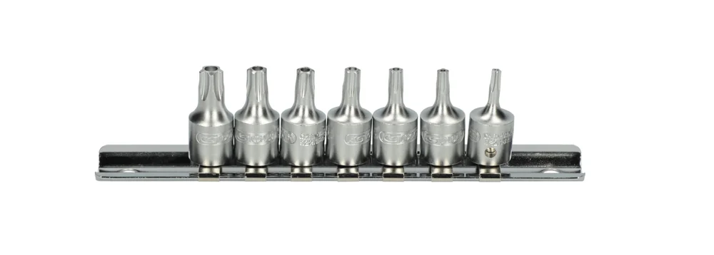 Rail de douilles tournevis ULTIMATE® 5 pans percés 1/4'', TS 10 à TS 40 image