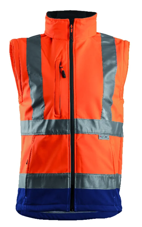 Veste de travail softshell STATION - Orange Fluo image