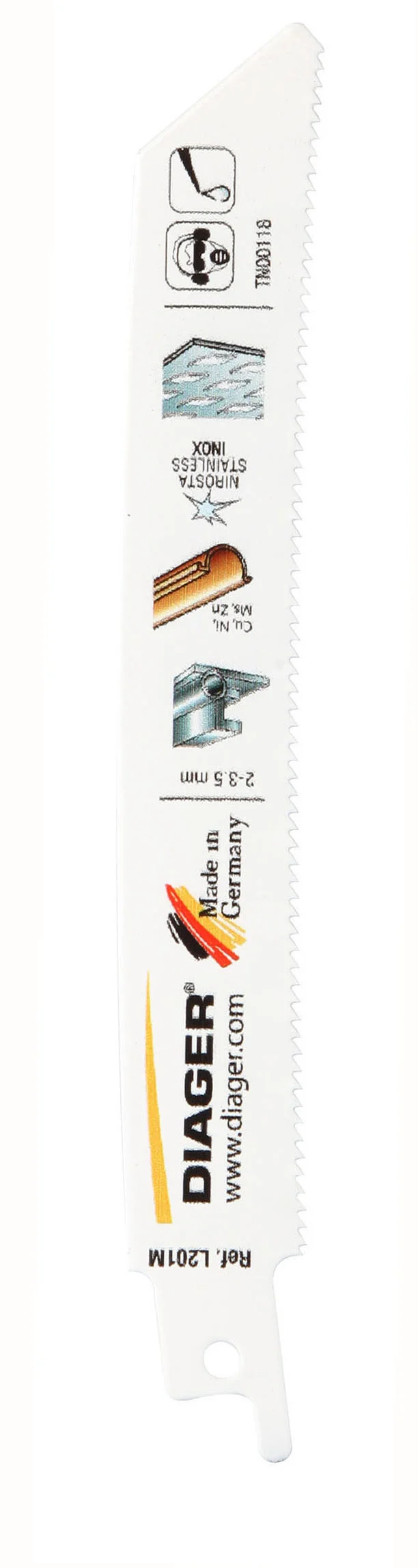 Pack de 5 lames scie sabre incurvée - L201M image