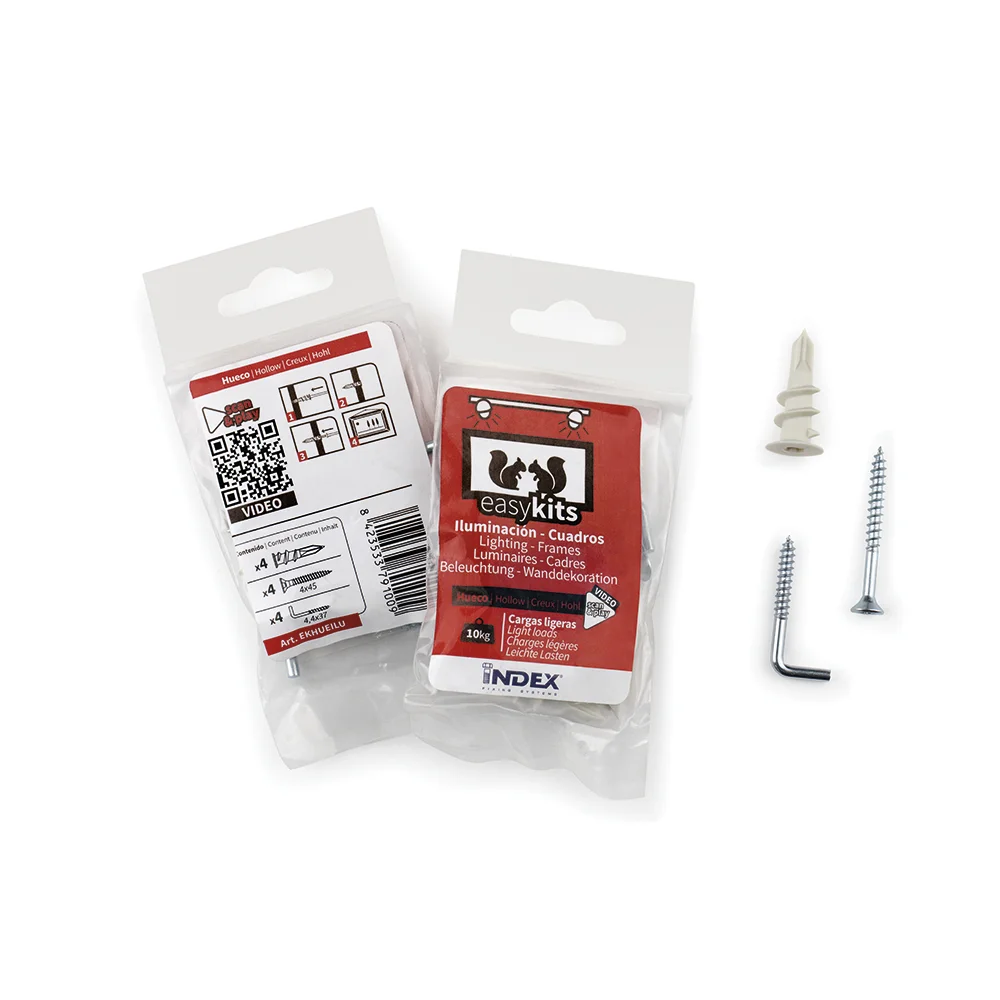 Boite de 12 - Kit de fixation luminaires - cadre creux image