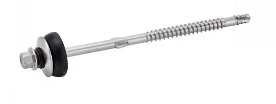 Vis autoperceuses tête hexagonale à ailettes avec rondelle EPDM - Pointe 3 - Inox A2 image