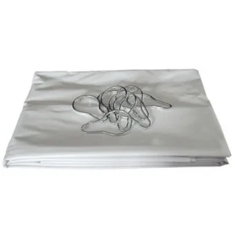 Rideau de douche avec anneau - blanc image