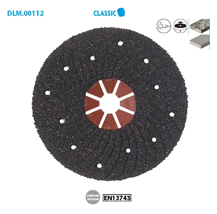 ø 125 Grain 80 Alésage 22,23mm Plat image