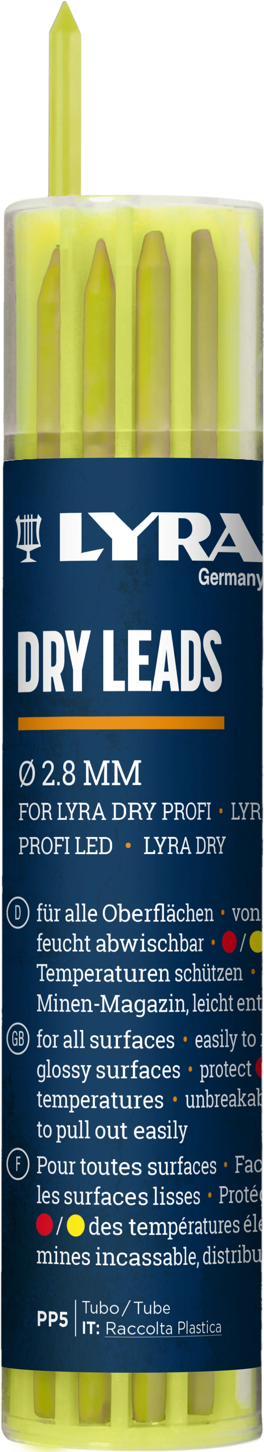 Etui 12 mines diamètre 2,8mm LYRA DRY image