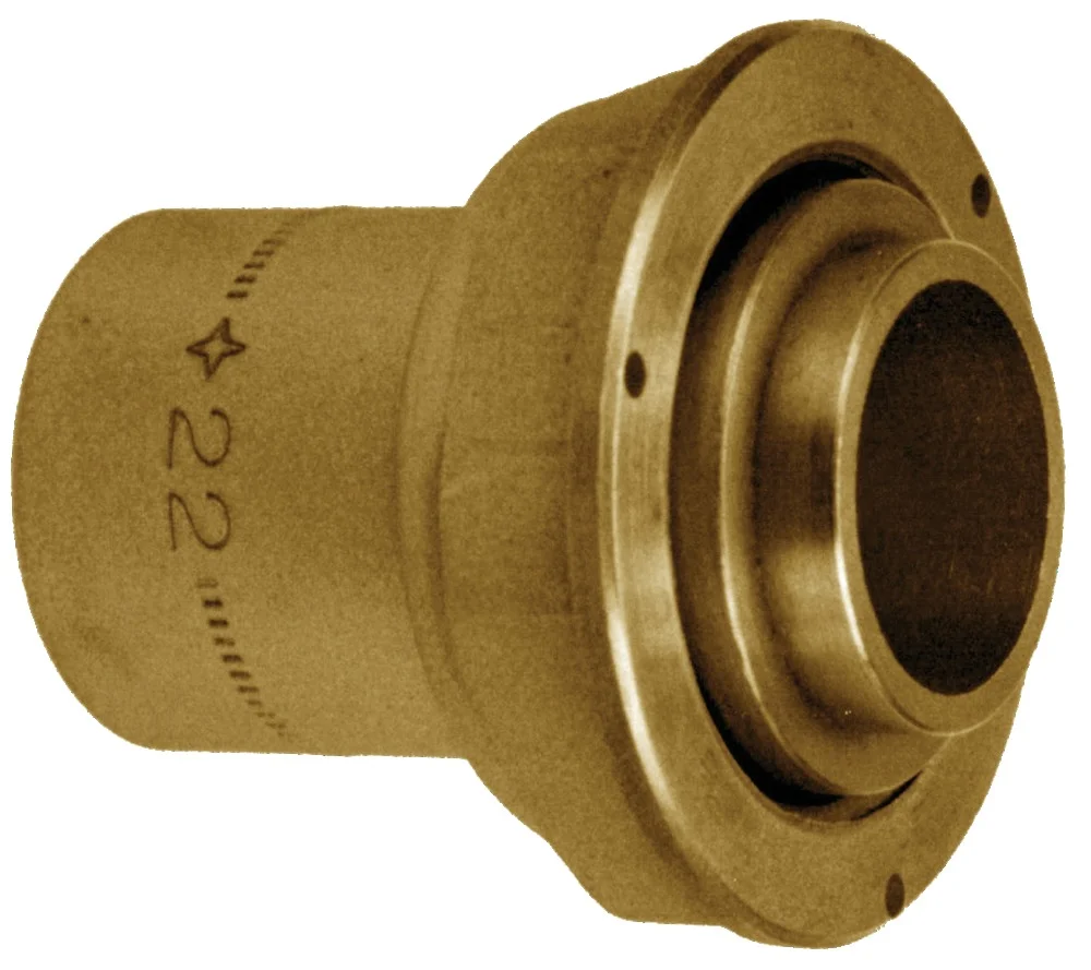 Raccord compteur gaz 2 pièces droit à joint plat - à souder cuivre image