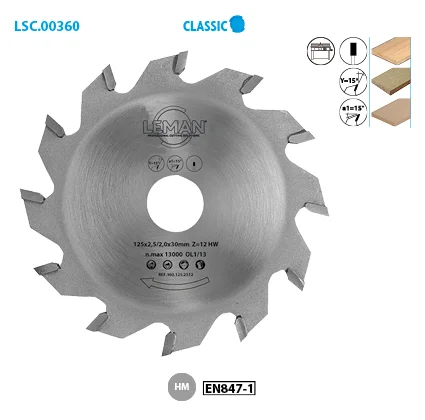 Lame de scie circulaire rainurage Classic image