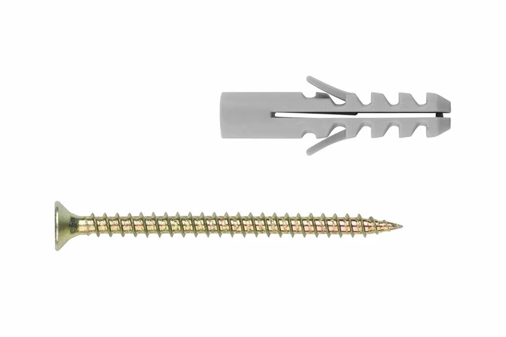 Lot de blister - Cheville nylon quadruple expansion pour tout type de materiaux - Vis à bois image