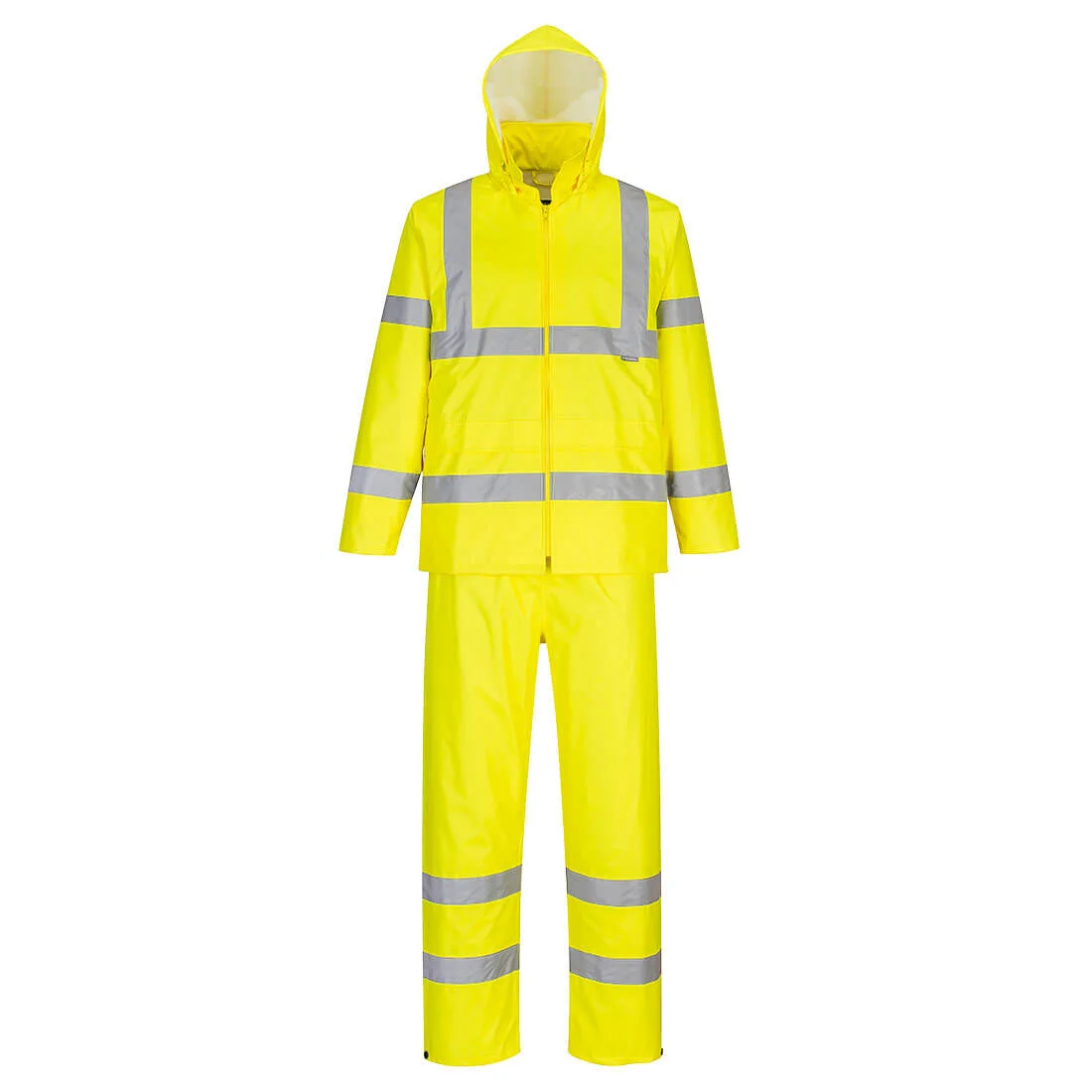 Ensemble de pluie enroulable haute visibilité Jaune image