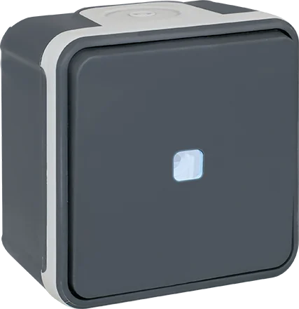 Interrupteur va et vient lumineux saillie 10A - IP55 - OXXO image