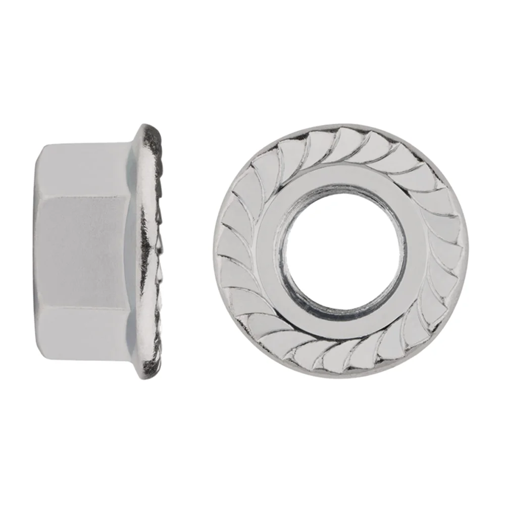 Boite de 250 - Écrou hexagonal à embase crantée - Inox A2 image