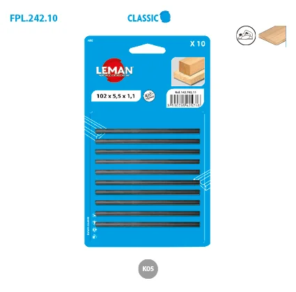 Cartes 10 fers de rabot réversibles Classic image