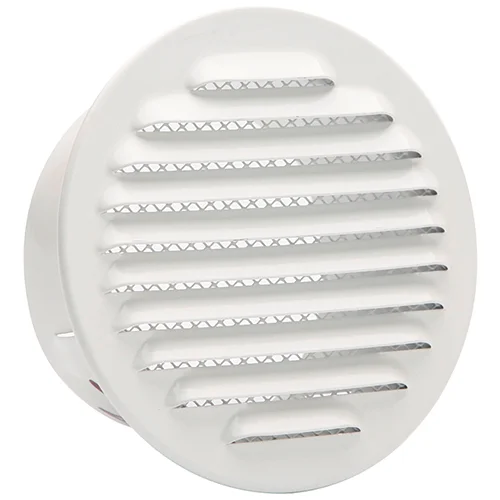 Grille d'aération ronde à encastrer - Brochable - Aluminium image