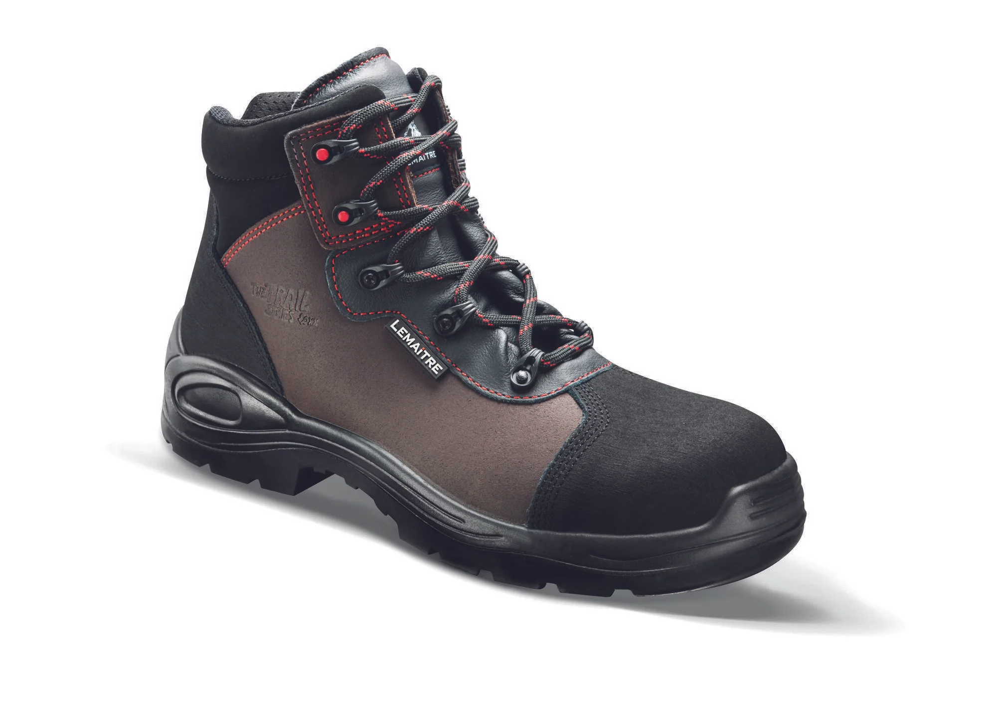 Chaussures de sécurité hautes BULLDO S3 SRC Noir/Marron image