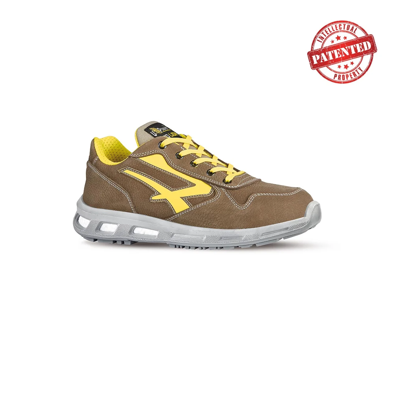 Chaussures de sécurité basses BRAVE ESD S3 CI SRC - Marron/Jaune image