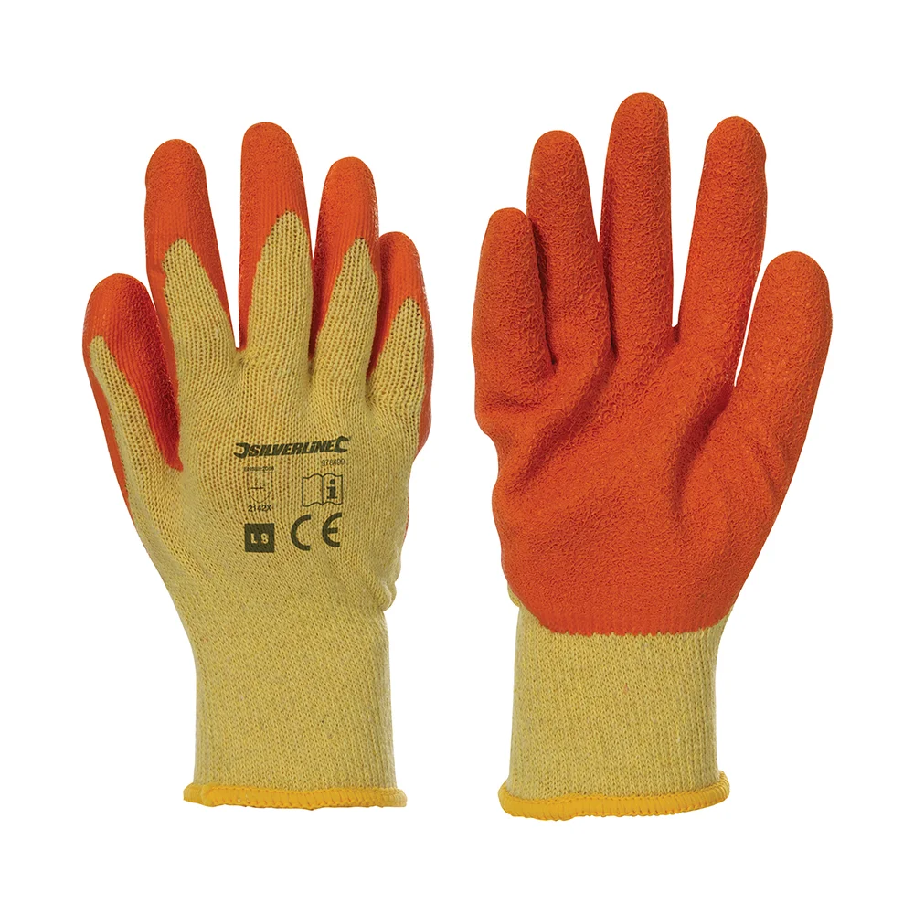 Gants de maçon à enduction latex - 12 paires image
