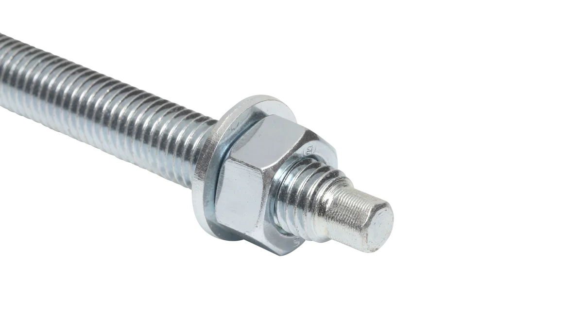 Sachet de 4 - Tiges filetées - Rondelle + écrou image