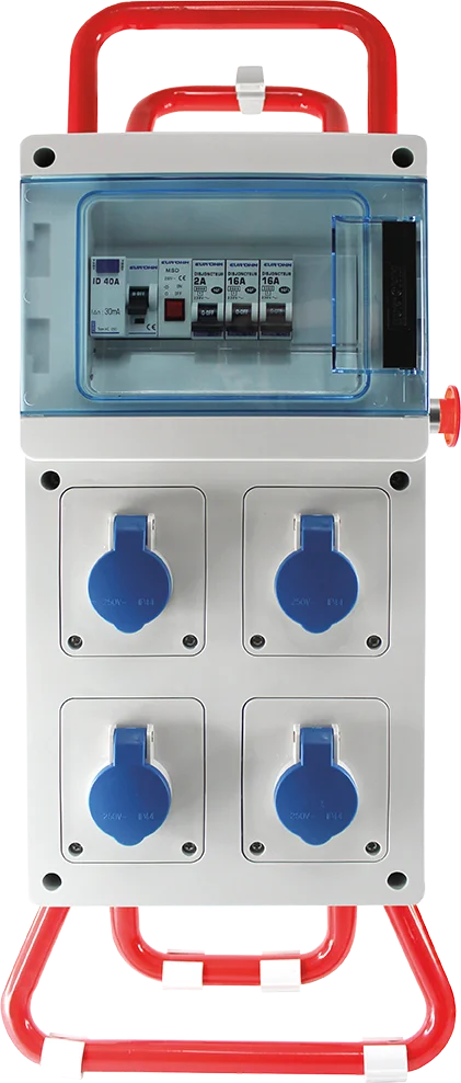 Coffret de chantier mono 4PC 2P+T 230V 16A - IP44 - IK07 image