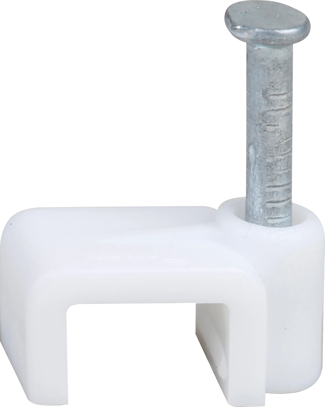 Boite de 100 pontets attaches pour cables méplat 2x0,5² ou 2x0,75² blanc RAL9010 image