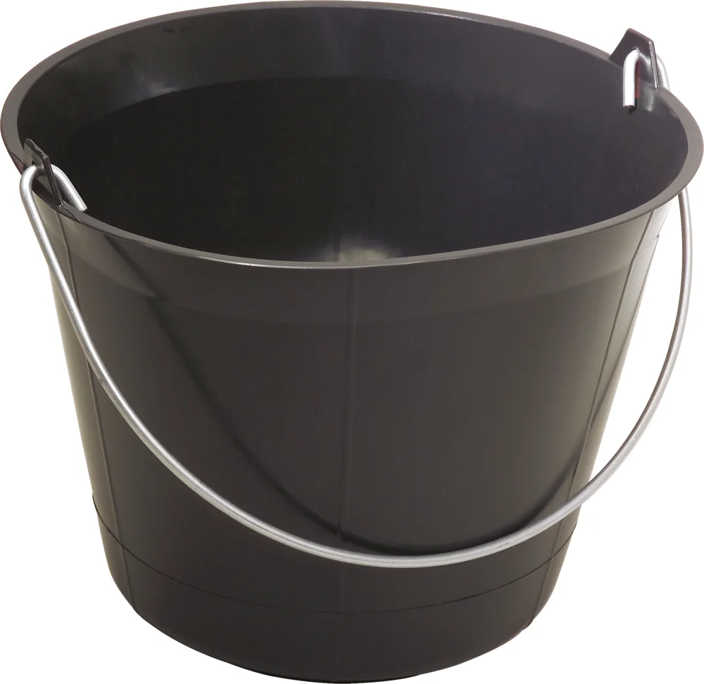 Seau de maçon plastique noir - 11L image