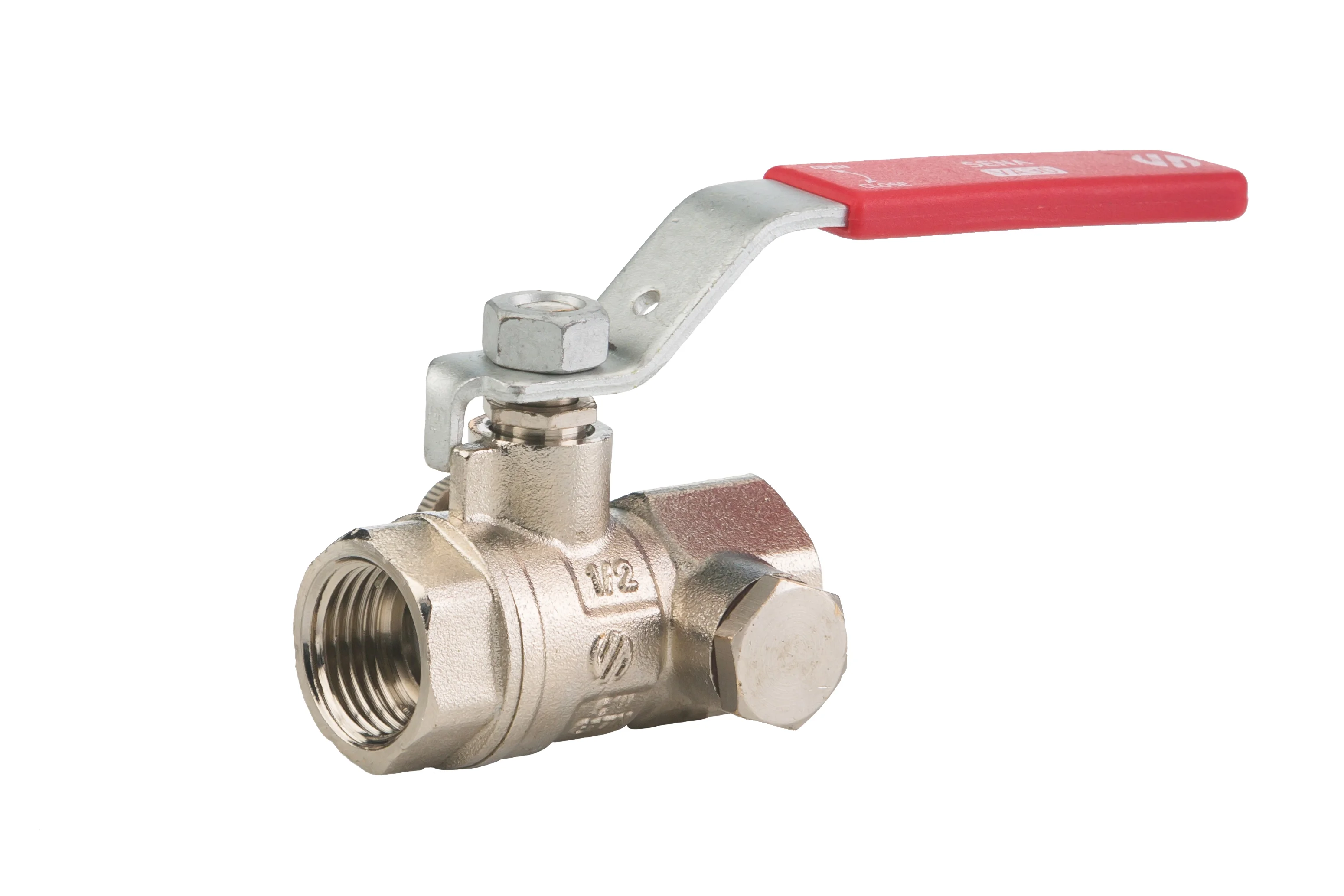 Vanne boisseau sphérique - Laiton - Femelle/Femelle - A purge et manette papillon image